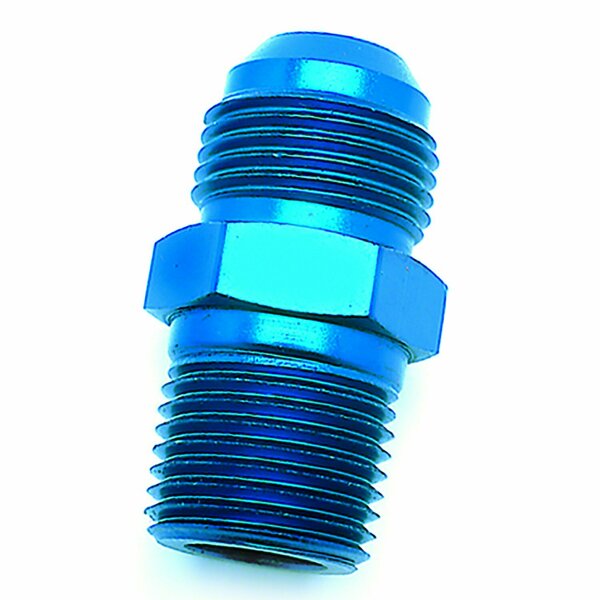 Speedfx ADAPTER FITTING, -6AN X3/8NPTF BLU ST FL TO PIPE ADP 560686